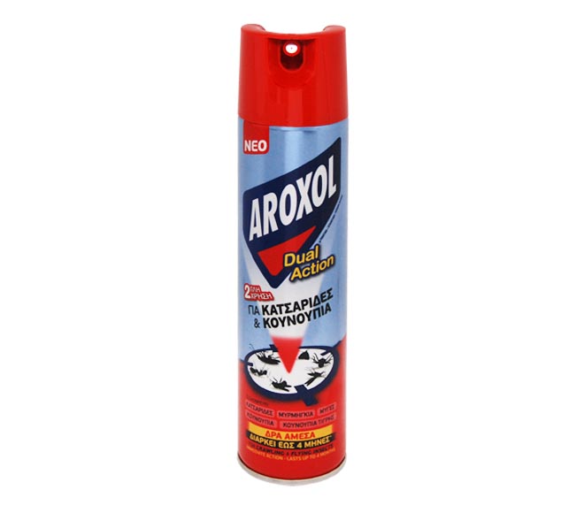 Insecticide AROXOL Dual Action spray for cockroaches & mosquitos 300ml