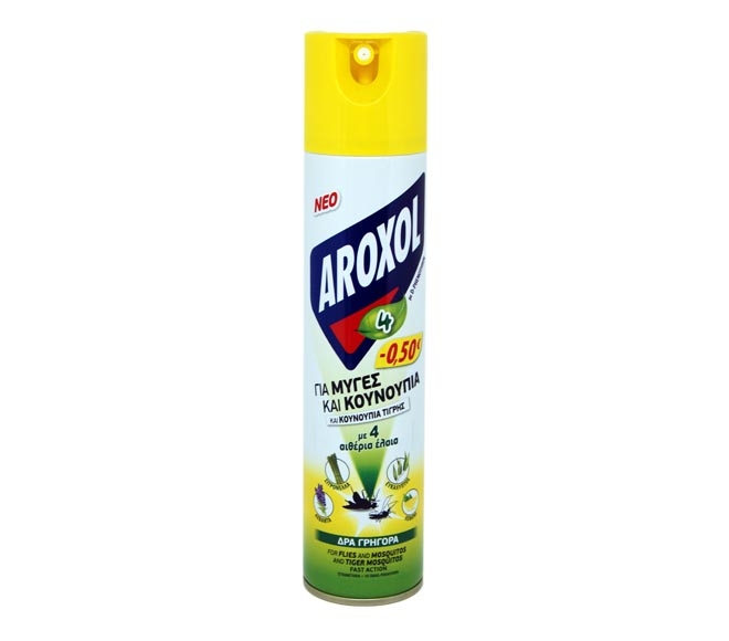 Insecticide AROXOL spray for flies & mosquitos 300ml (€0.50 LESS)