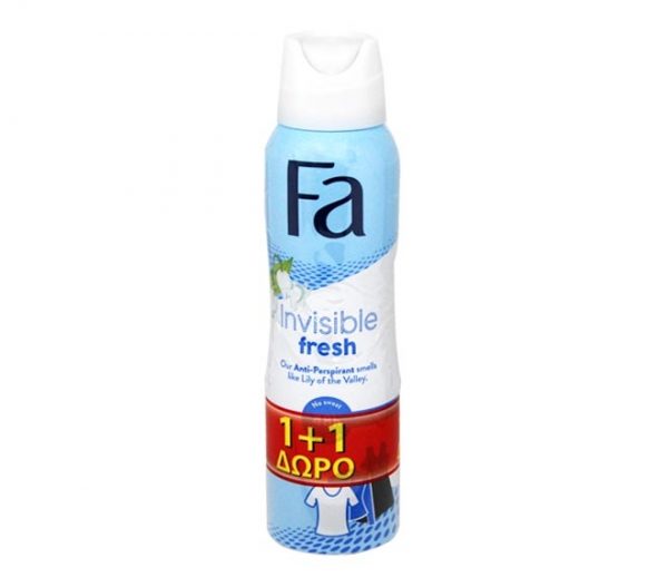 FA deodorant spray 150ml - Invisible Fresh (1+1 FREE)