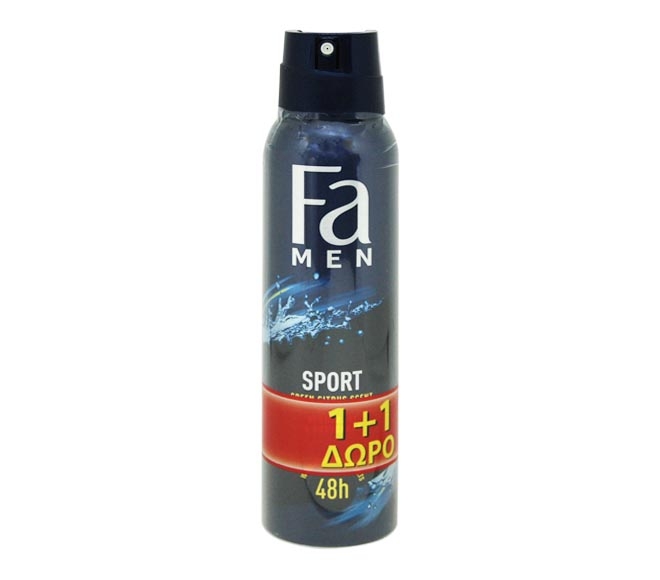 FA Men deodorant spray 150ml – Sport (1+1 FREE)