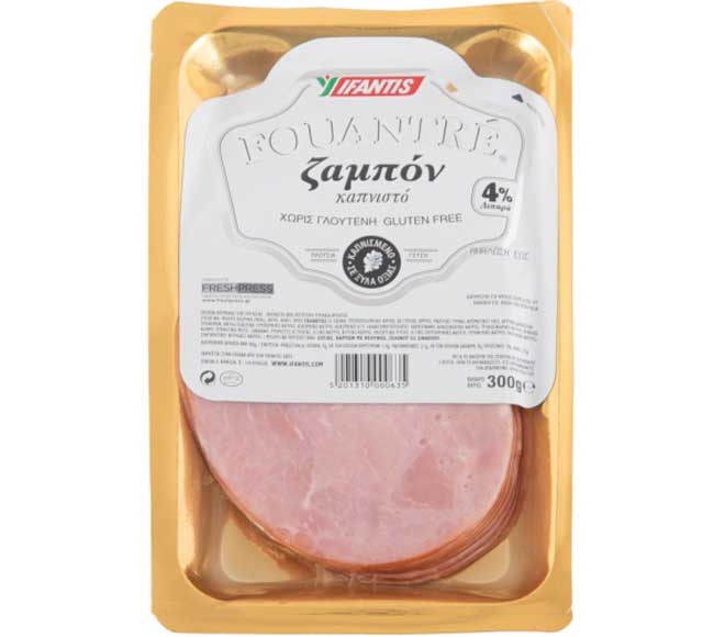 IFANTIS FOUANTRE Smoked ham slices 120g – Gluten Free