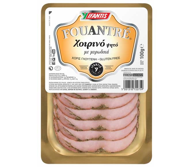 IFANTIS FOUANTRE Roast pork slices 100g – Gluten Free