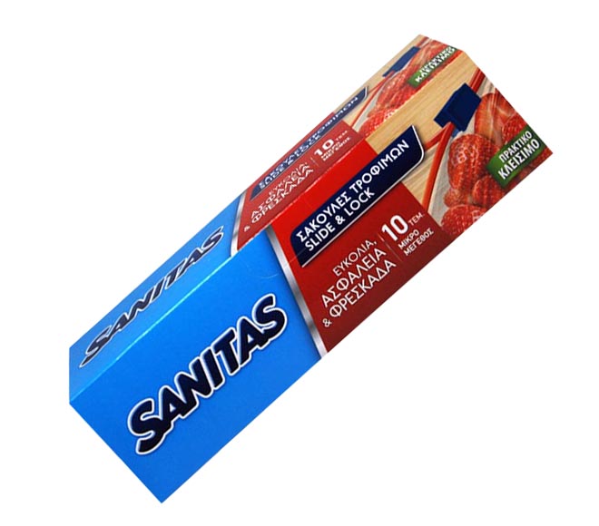 food bags SANITAS Slide & Lock (small – 1.5L) x 10pcs