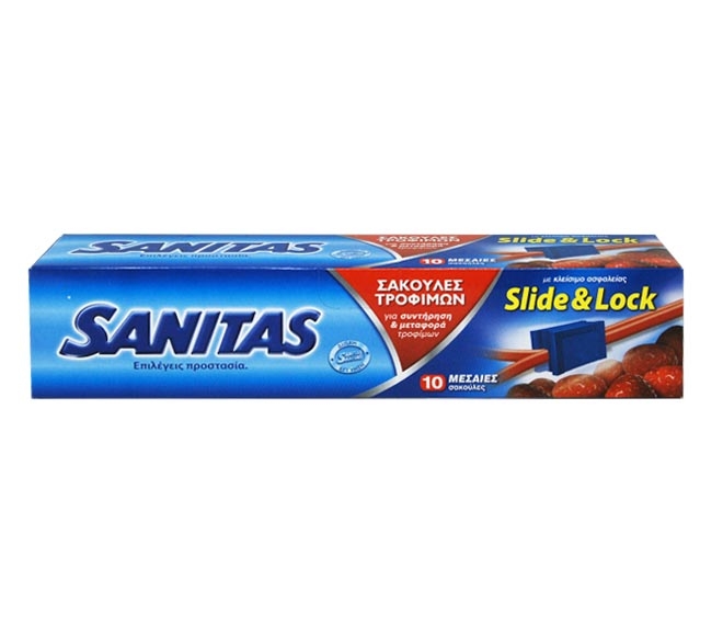 food bags SANITAS Slide & Lock (medium — 4L) x 10pcs