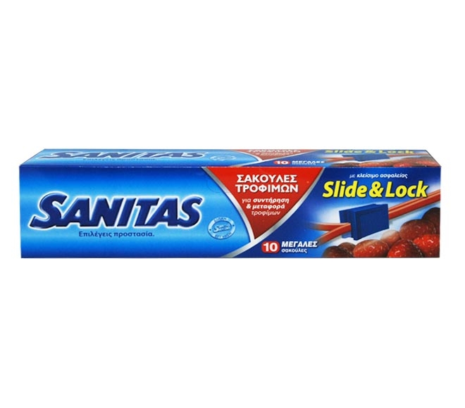 food bags SANITAS Slide & Lock (large — 6.1L) x 10pcs