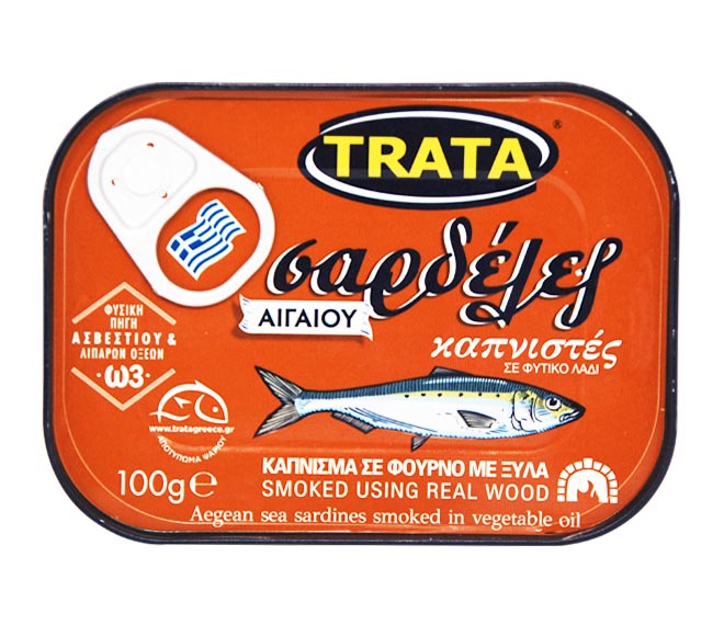 TRATA sardines smoked in vegetable oil 100g