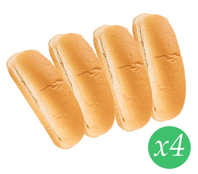 American type buns for hot dogs 4pcs