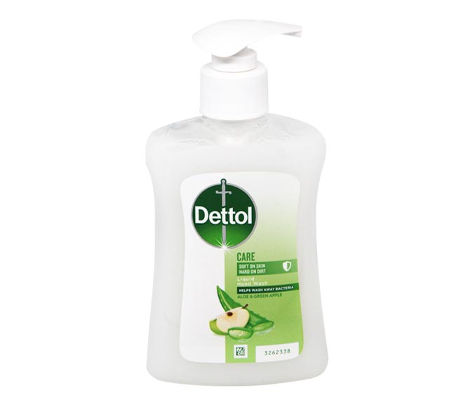 DETTOL Liquid handsoap antibacterial pump 250ml – aloe vera & green apple