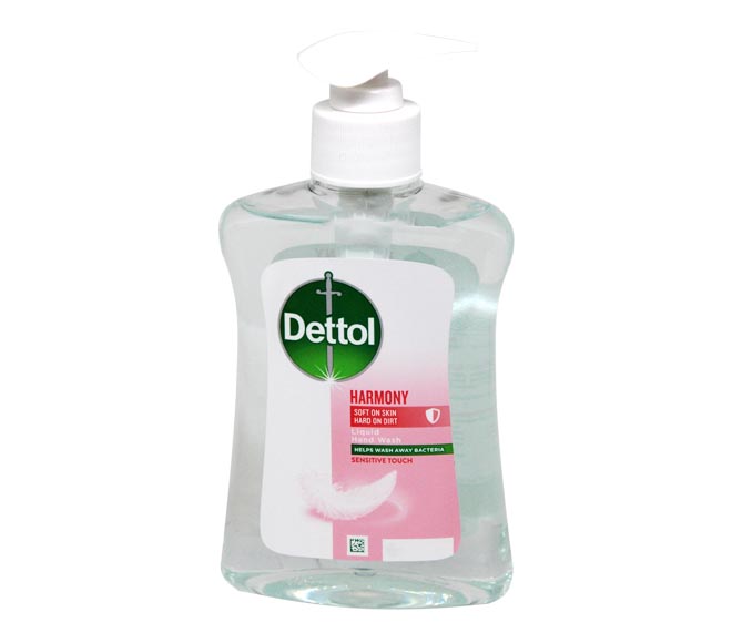 DETTOL Liquid handsoap antibacterial pump 250ml – sensitive touch