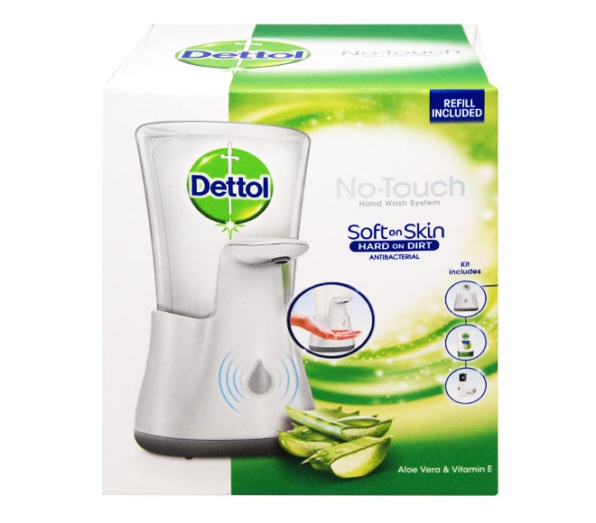DETTOL Liquid handsoap system No-Touch & refill 250ml – Aloe Vera & Vitamin E