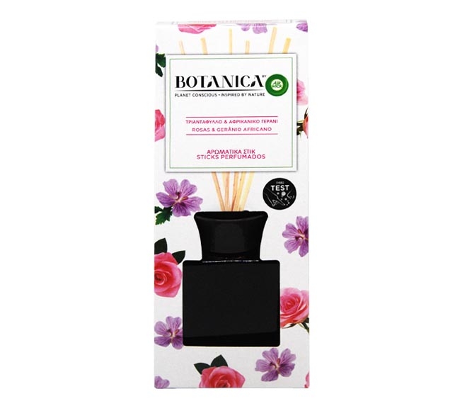AIR WICK BOTANICA perfumed sticks 80ml – Rose & African Geranium