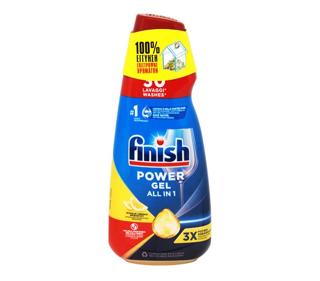 FINISH Power Gel All in 1 Max dishwasher detergent 600ml – lemon