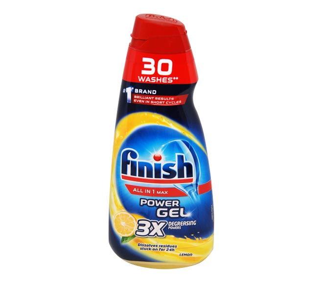 FINISH Power Gel All in 1 Max dishwasher detergent 600ml – lemon