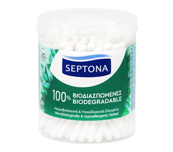 SEPTONA cotton buds 100% biodegradable 100pcs
