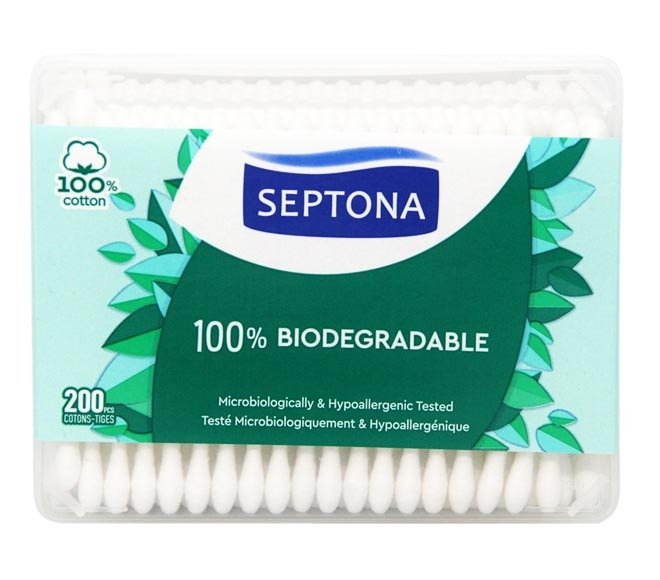 SEPTONA cotton buds 100% biodegradable 200pcs