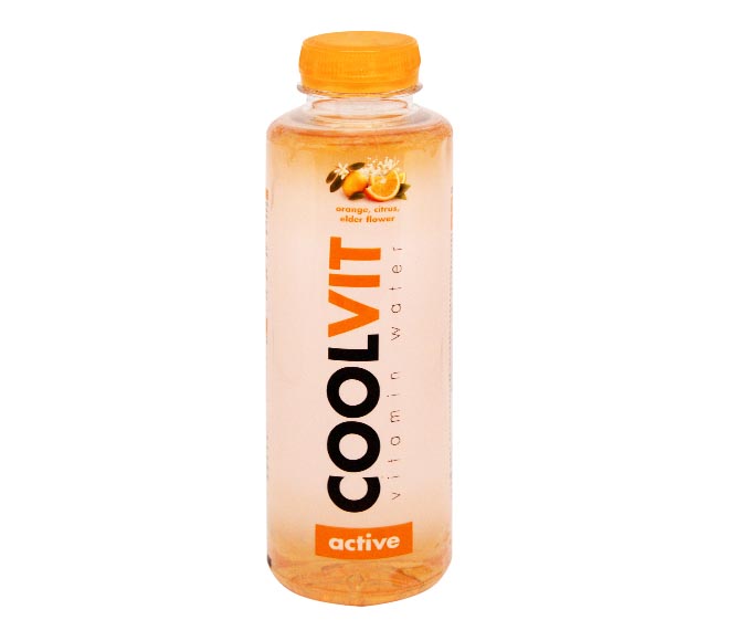 COOLVIT Vitamin Water 500ml – Active ( orange, citrus, elder flower )