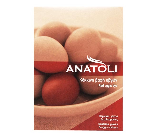ANATOLI red egg dye for 40 eggs