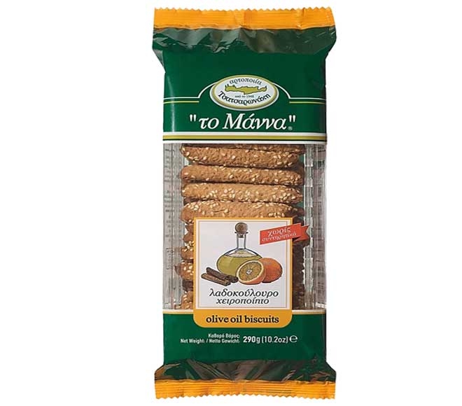 THE MANNA olive oil biscuits handmade 290g