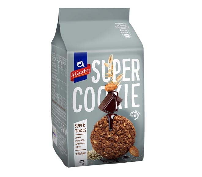 ALLATINI Super Cookie (8cps) 180g – dark chocolate, almond, quinoa & oat