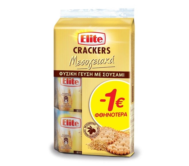ELITE crackers 3x105g – Sesame Seeds (€1 LESS)