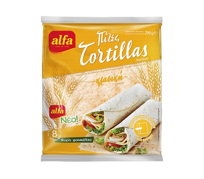 ALFA wheat flour tortillas classic 296g 8pcs (20cm)