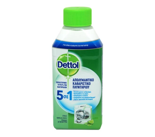 DETTOL washing machine cleaner 5in1 250ml – lime