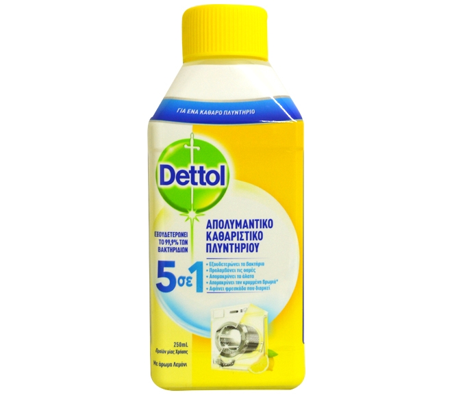DETTOL washing machine cleaner 5in1 250ml – lemon