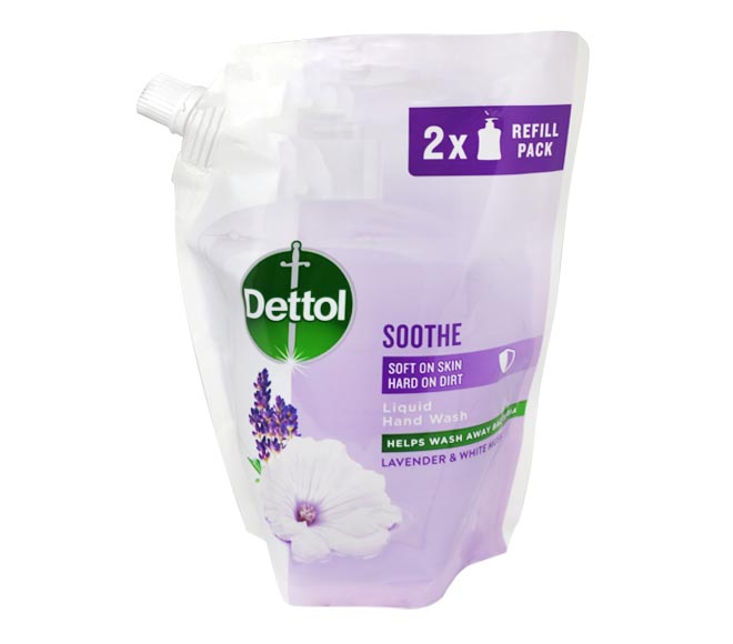 DETTOL Liquid handsoap antibacterial refill 500ml – soothe Levander& White Musk