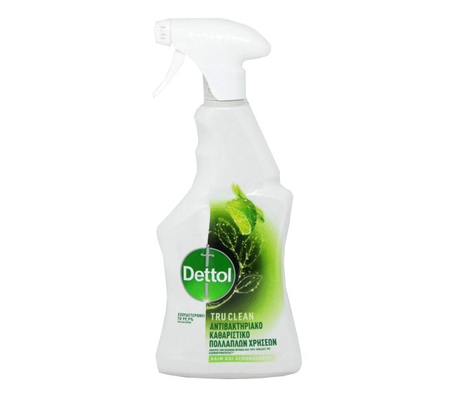 DETTOL Tru Clean antibacterial spray 500ml – Lime & Lemongrass