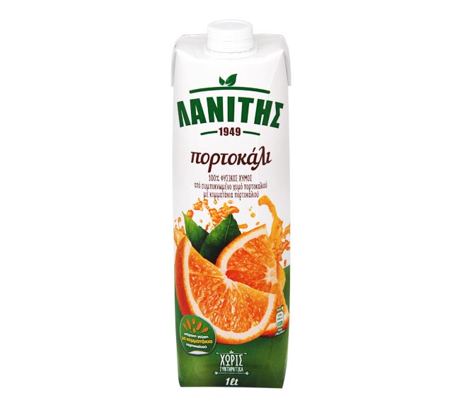 LANITIS juice ORANGE 1L – with orange bits