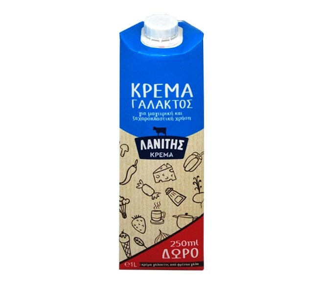 LANITIS dairy cream 1L (250ml FREE)