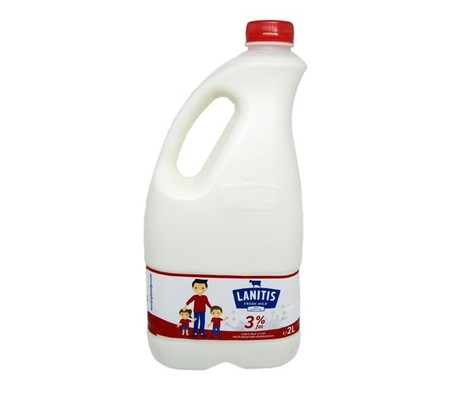 LANITIS milk full fat 3% 2L