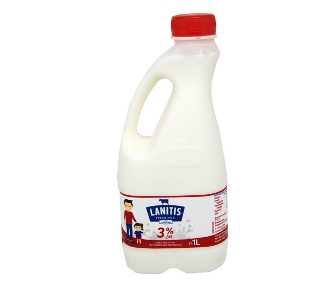 LANITIS milk full fat 3% 1L