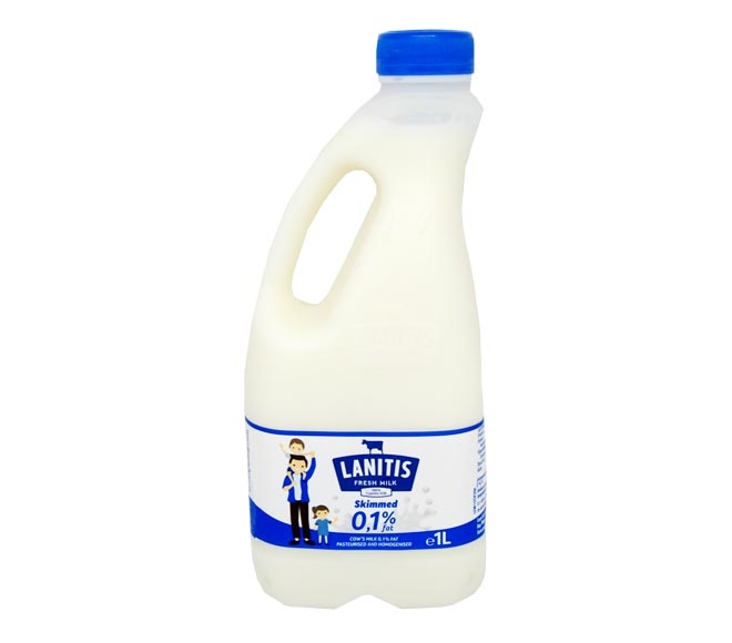 LANITIS milk skimmed 0.1% 1L