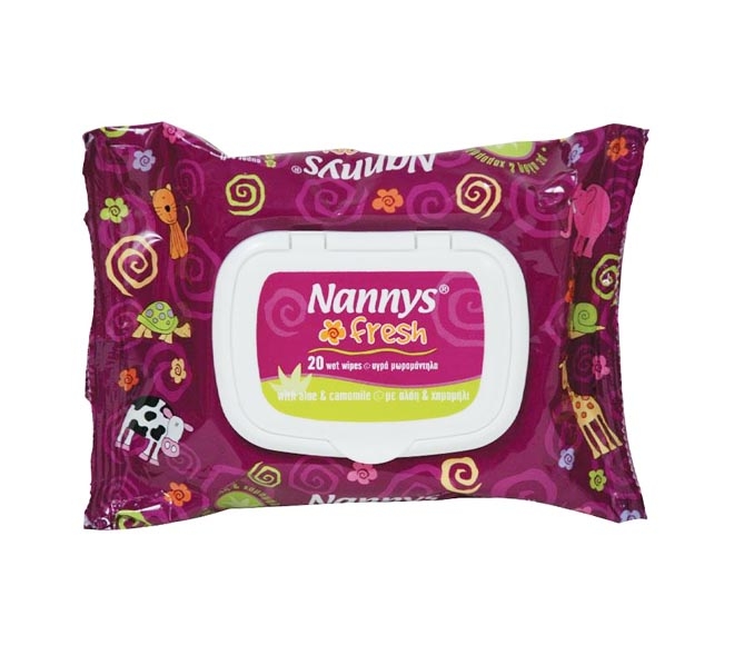 NANNYS fresh baby wipes with aloe & camomile 20pcs