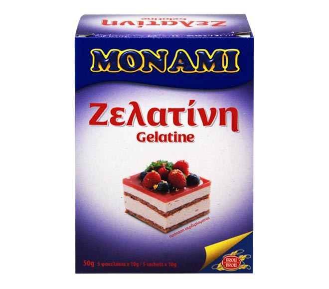 gelatine MONAMI (5 sachets x 10g) 50g