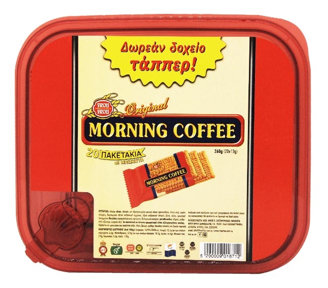 FROU FROU morning coffee 20packs 260g + tupper FREE
