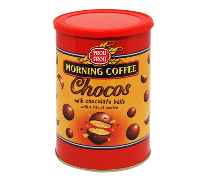 FROU FROU chocos morning coffee milk chocolate balls 400g (tin)