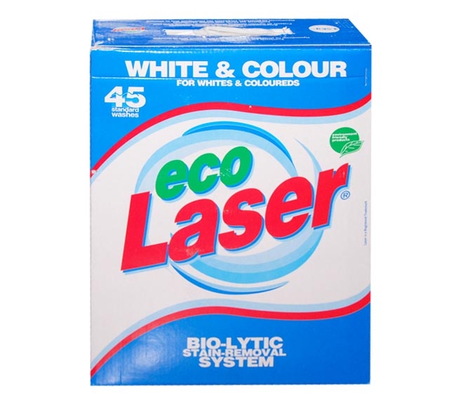 ECO LASER powder 45 washes for whites & coloureds 4.5kg