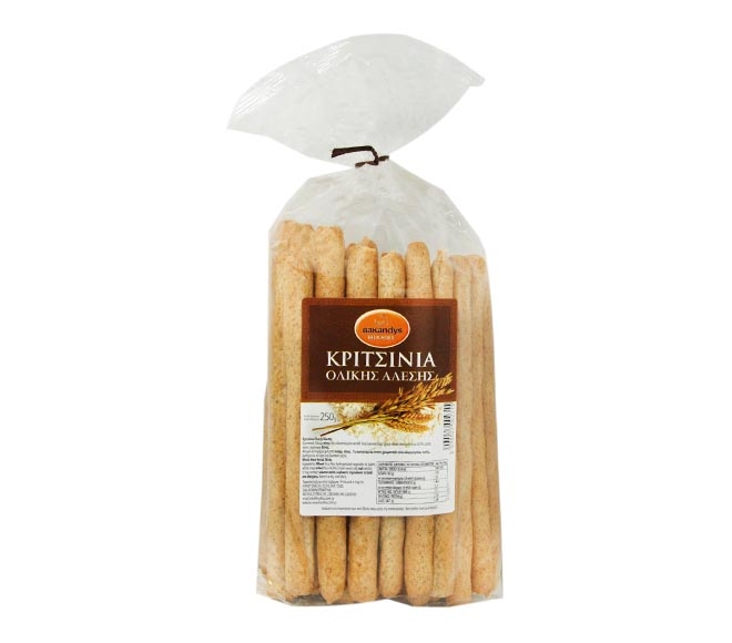 breadsticks BAKANDYS 250g – whole wheat