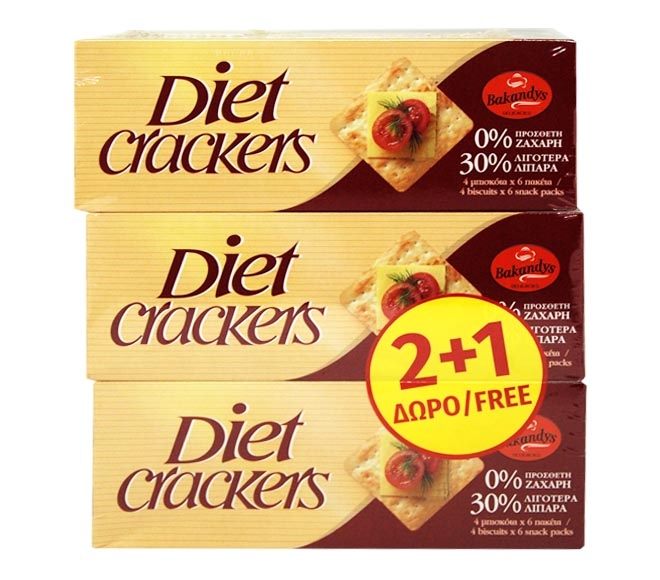 BAKANDYS diet crackers 200g (2+1 FREE)