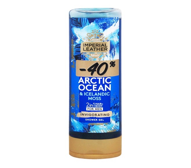 IMPERIAL LEATHER Men shower gel 500ml – Arctic Ocean & Icelandic Moss (40% OFF)
