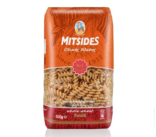 MITSIDES whole wheat fusilli 500g