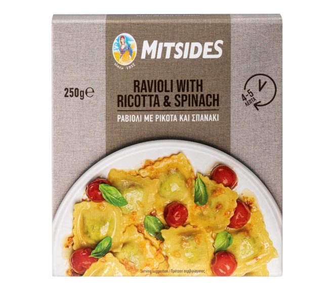 MITSIDES ravioli with ricotta & spinach 250g