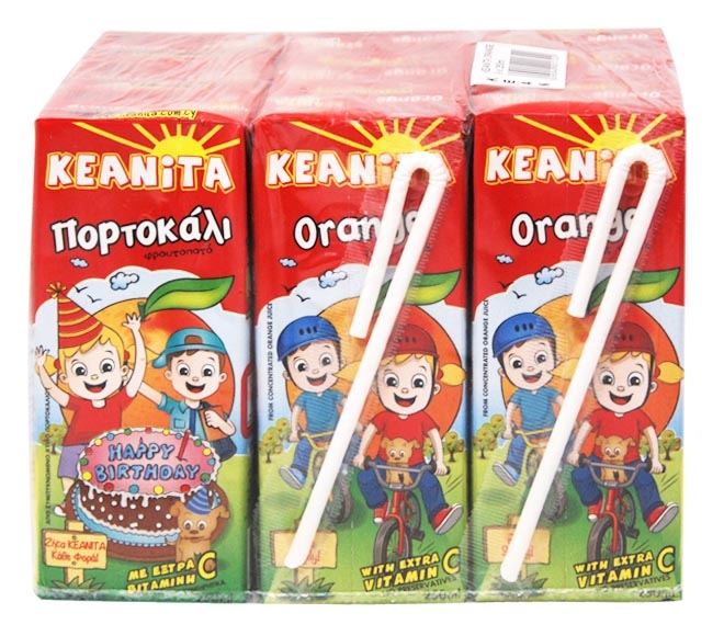 KEANITA fruit drink ORANGE 9x250ml