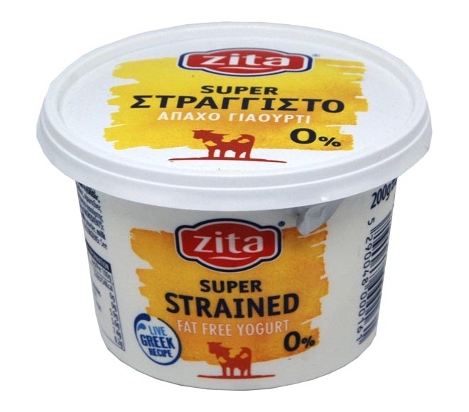 yogurt ZITA strained 200g – 0% fat