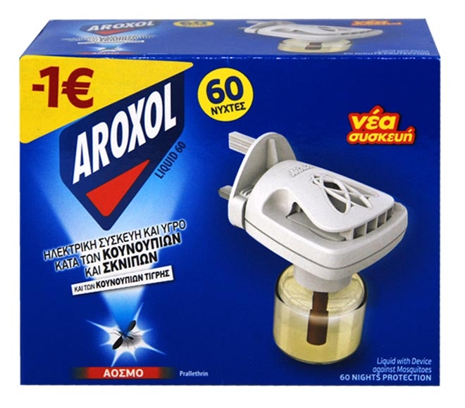 diffuser AROXOL liquid with device against mosquitoes (€1 OFF)