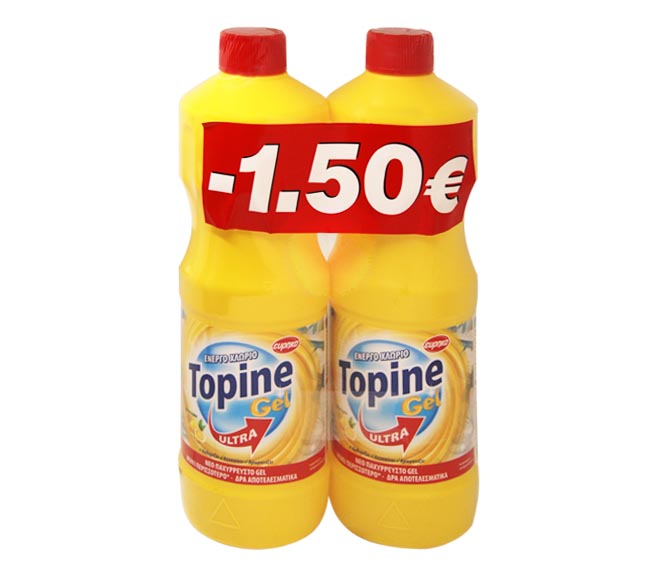 TOPINE bleach gel ultra 2x750ml – Lemon (€1.50 OFF)