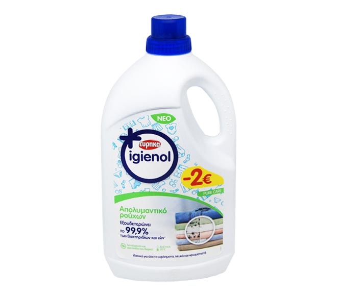 EUREKA Igienol liquid disinfectant for clothes 1.5L – Pure Care (€2 LESS)