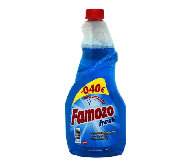 FAMOZO glass cleaner refill 750ml – Fresh (€0.40 LESS)